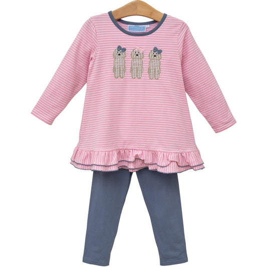 Puppy Dog Ruffle Legging Set