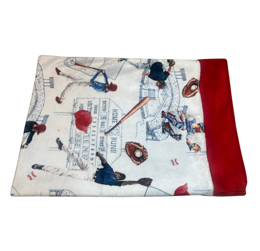 Batter Up Minky Pillow