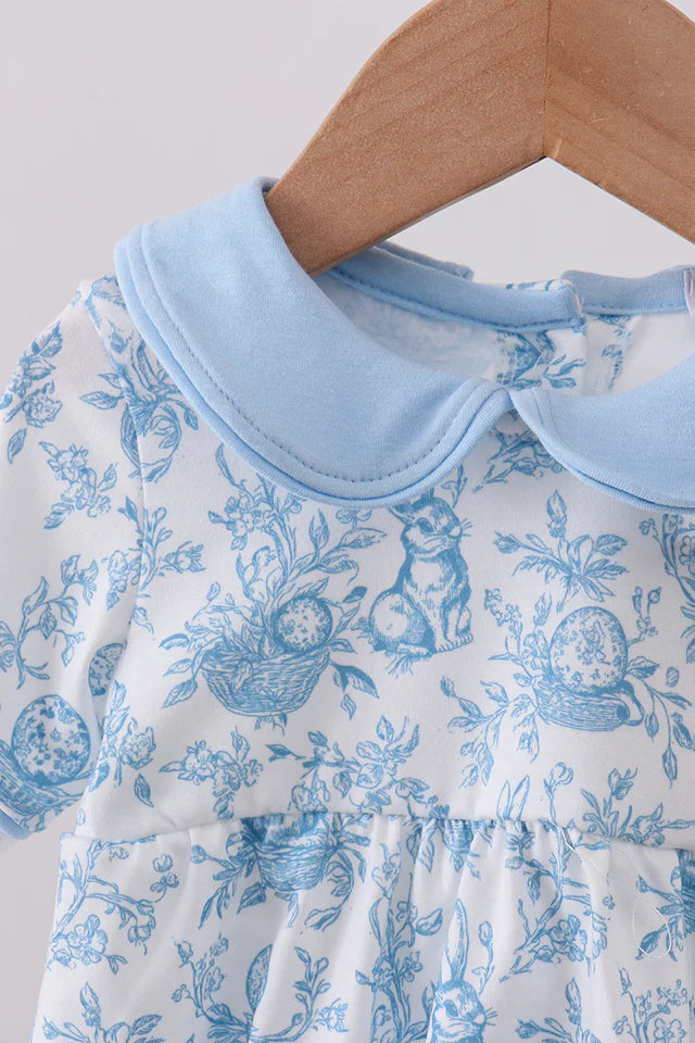 Ellie Blue Bunny Ruffle Bubble