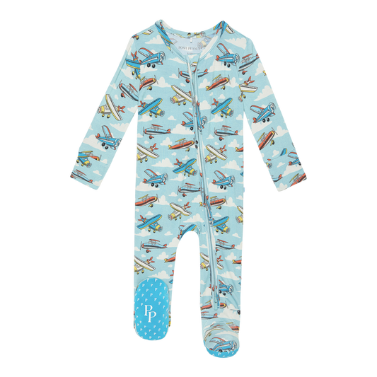 Posh Planes Footie One Piece