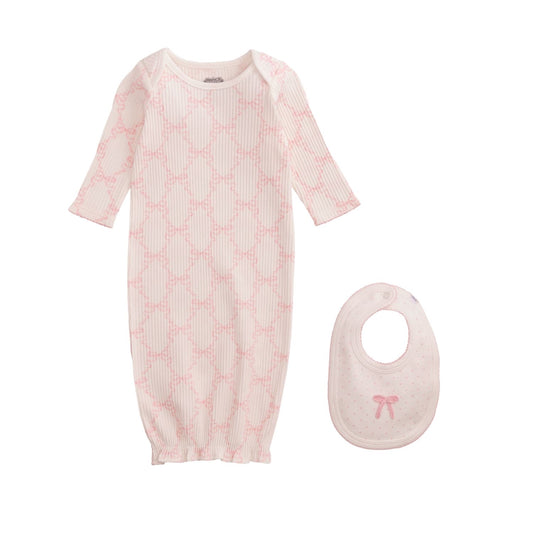 Bow Gown & Bib Set