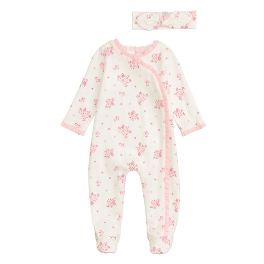 Ivory Blossom Sleeper & Headband Set