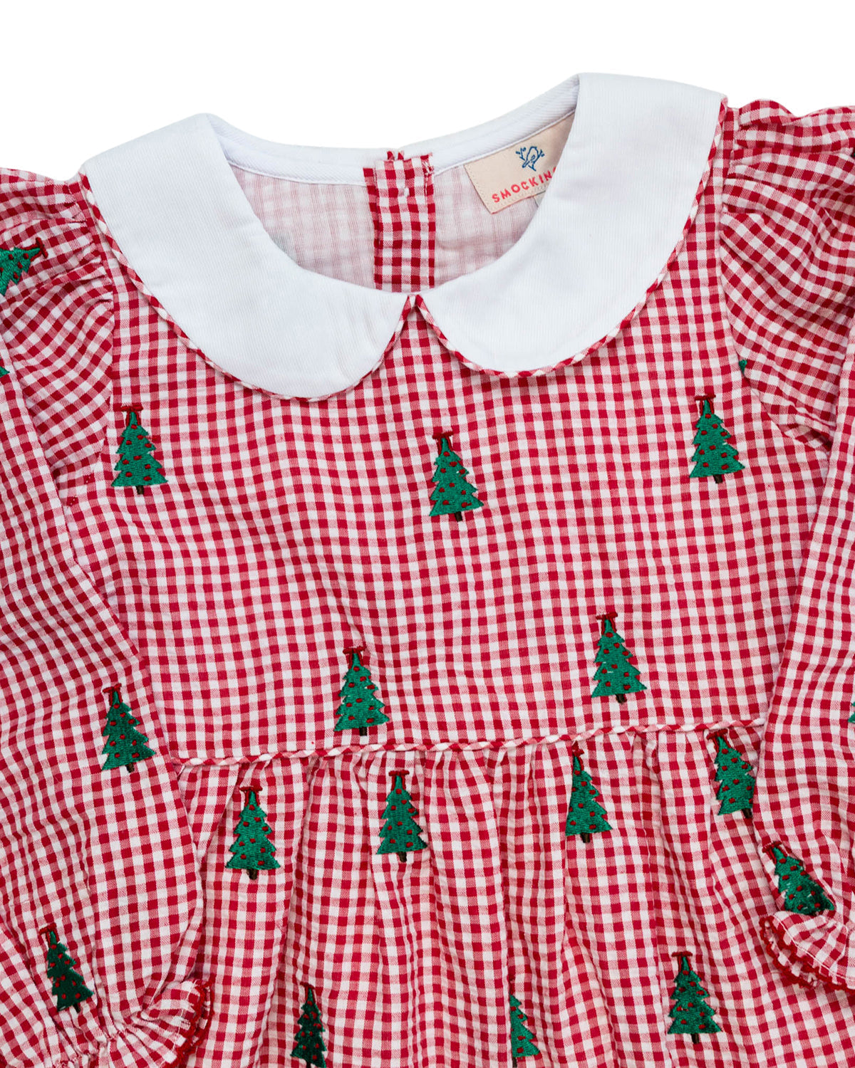 Christmas Trees Embroidered Dress