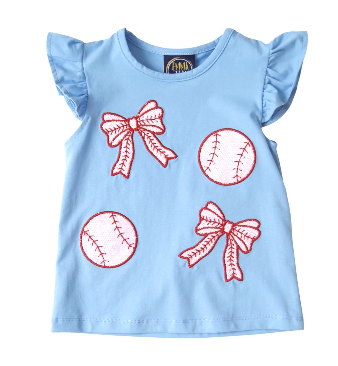 Baseball Queen Appliqué Sparkle A/S Shirt