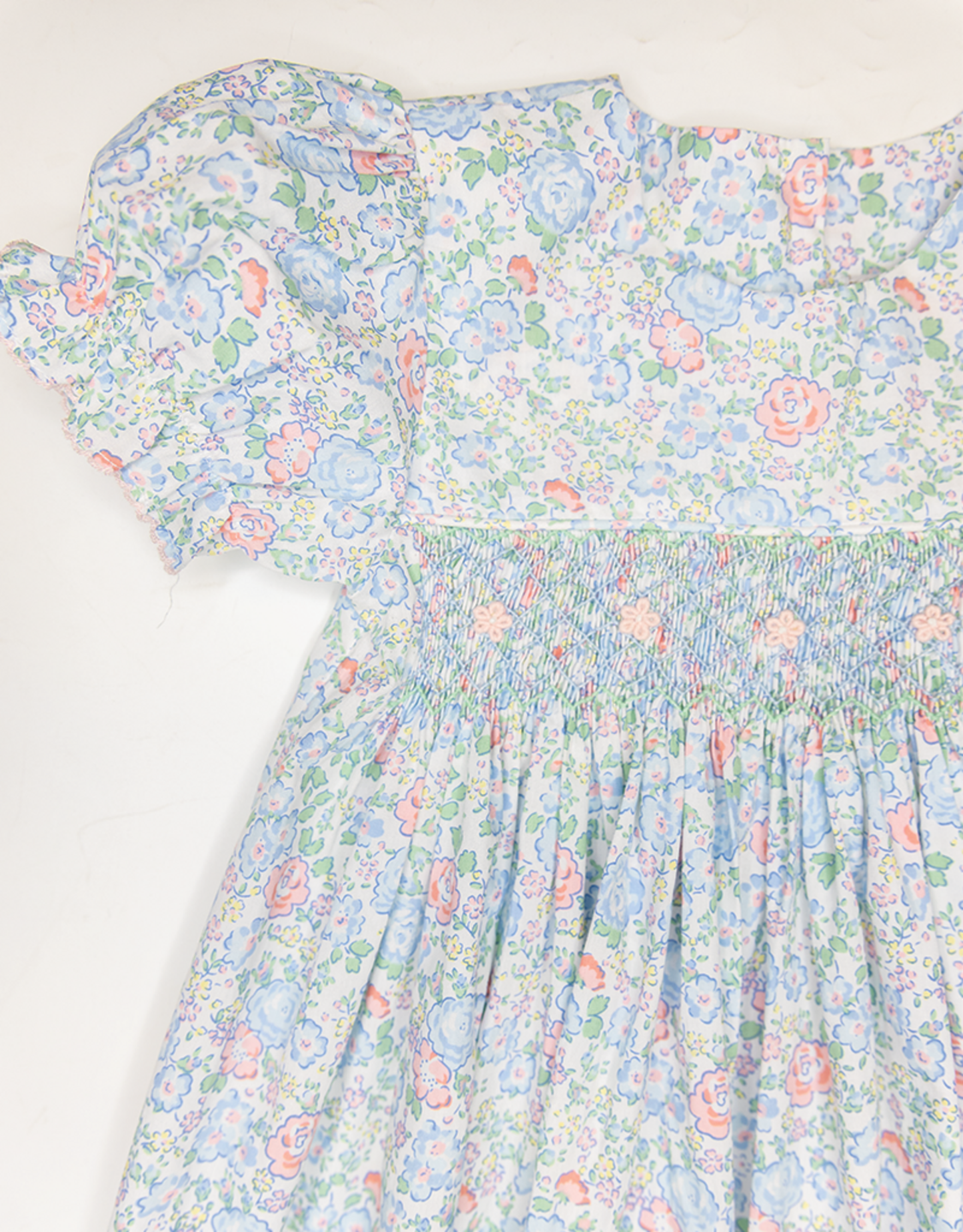 Garden Delight Smocked Geo Dress
