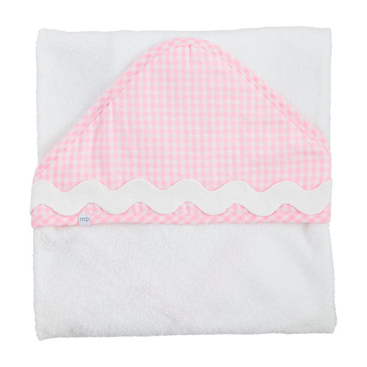 Pink Ric-Rac Hooded Towel