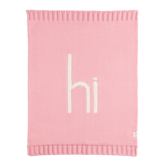 Pink Hi Knit Baby Blanket