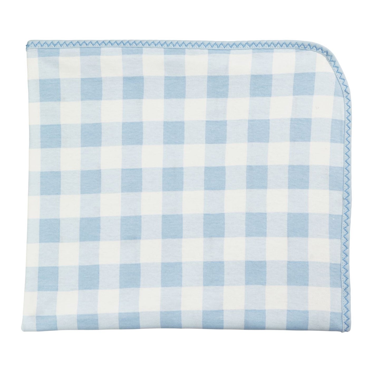 Blue Gingham Arrival Blanket