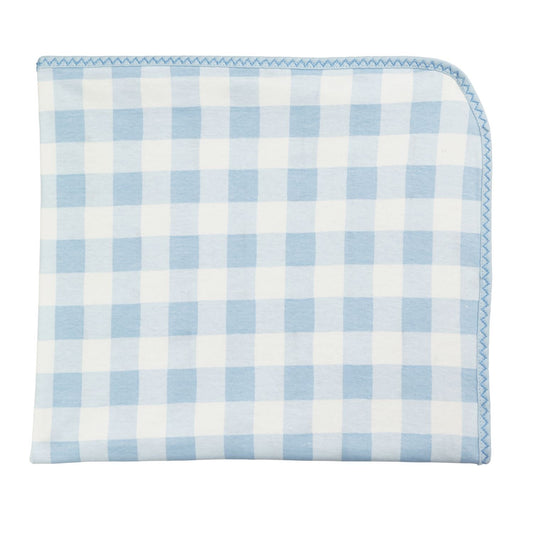 Blue Gingham Arrival Blanket