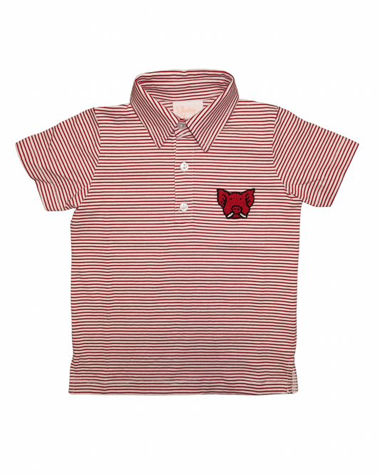 Woo Pig French-knot Polo