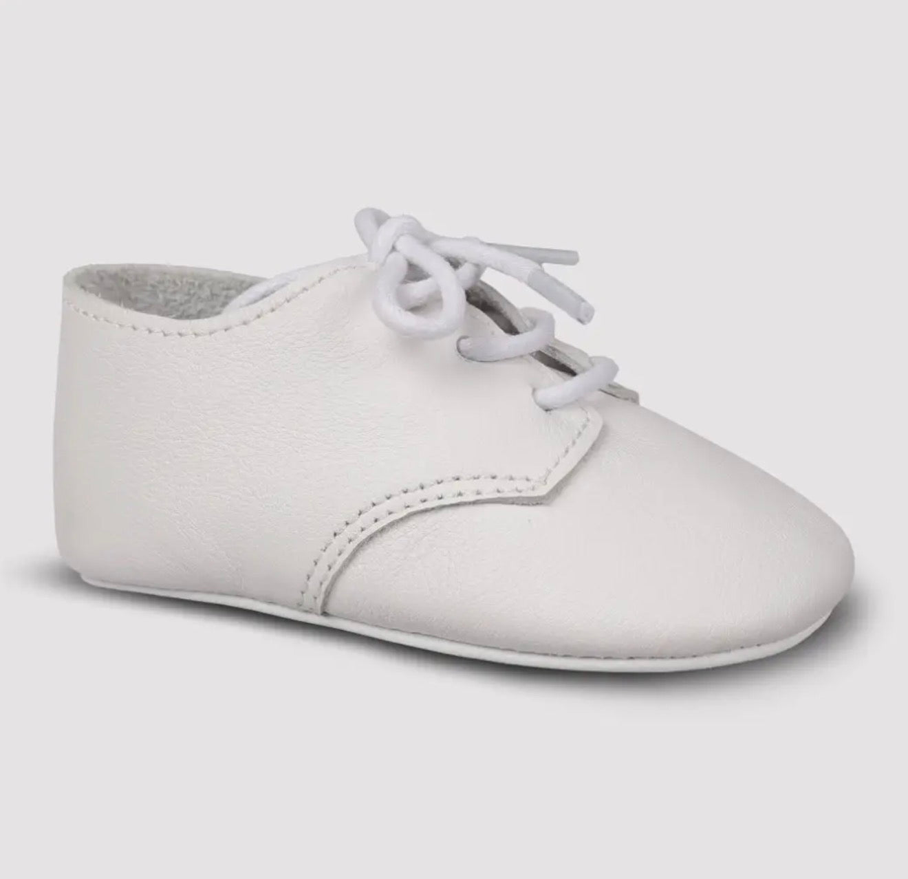 August Lace-Up White Shoe