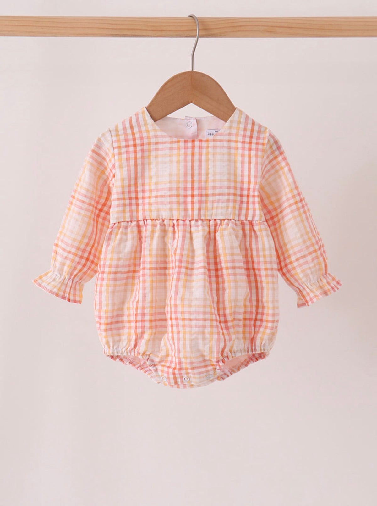 Peach Harvest Plaid Bubble