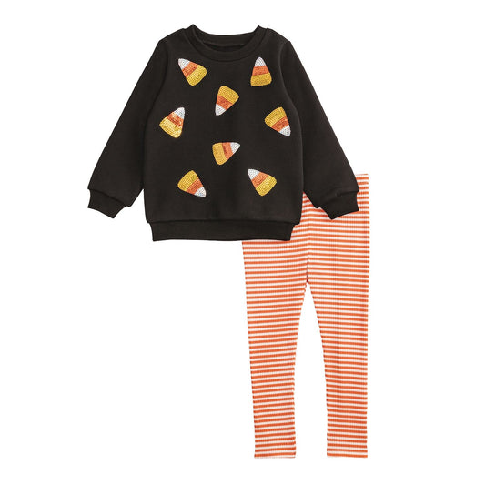 Candy Corn Sequin Legging Set