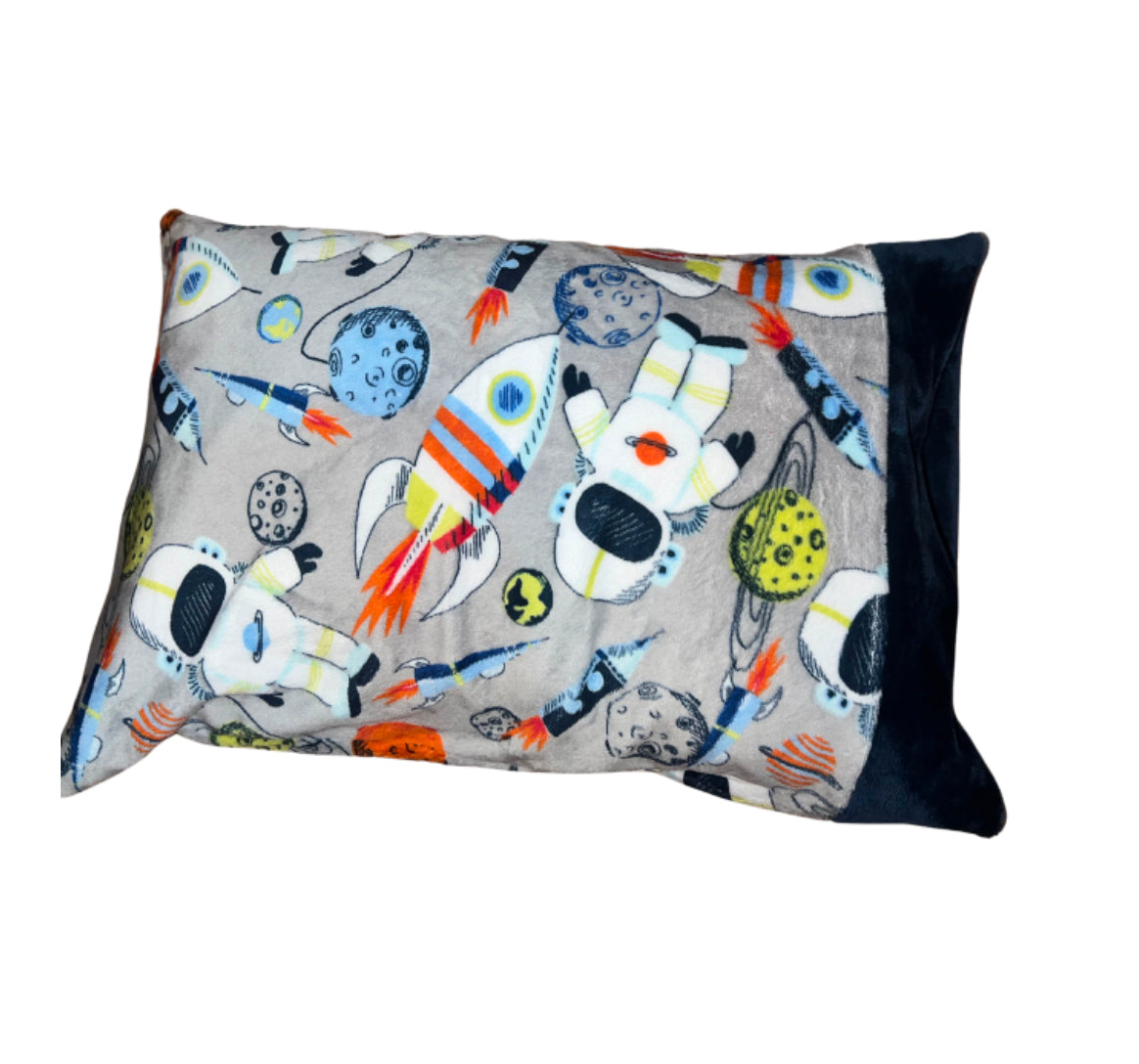 Astronaut Space Minky Pillow