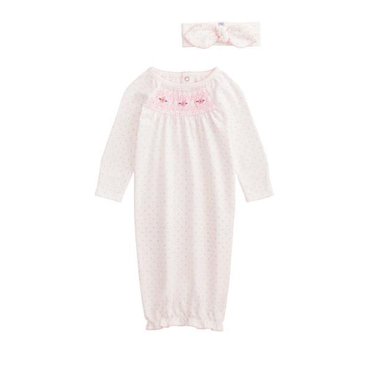 Ivory Smock Gown & HB