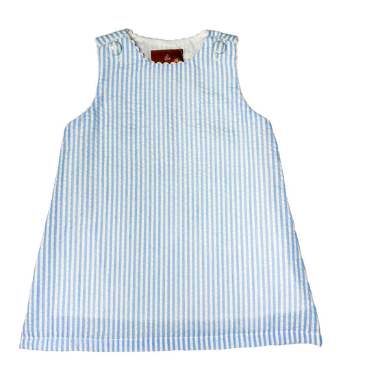 Blue Seersucker Addison Dress