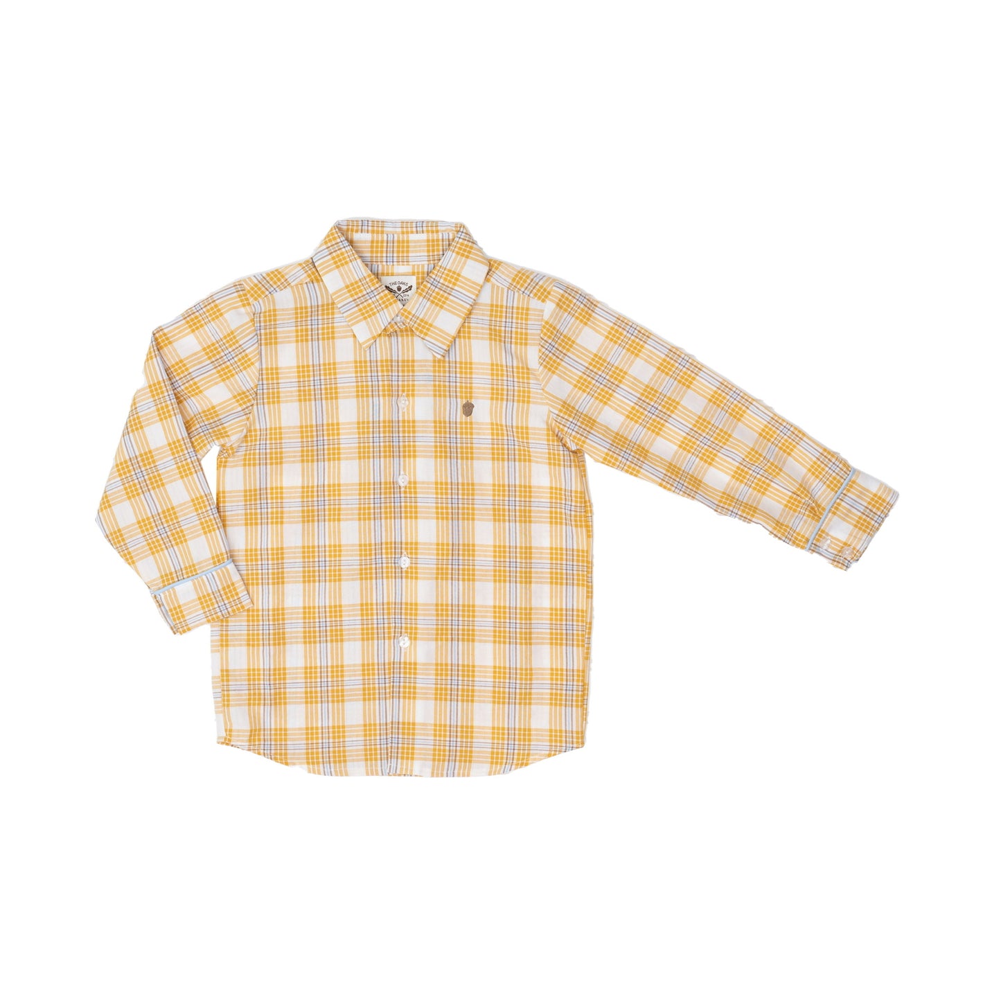 William Mustard Plaid Button Up