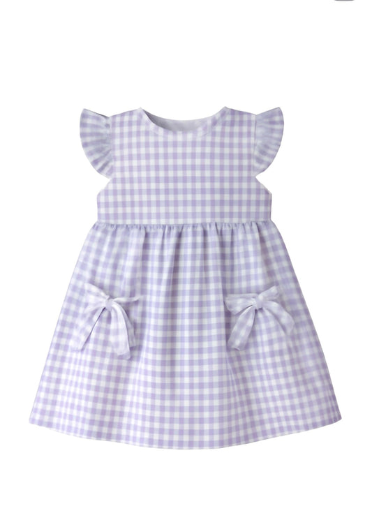 Harley Dress- Lilac Gingham