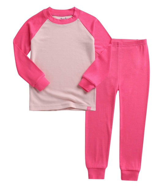 Modal Raglan Hot Pink Long Sleeve PJs