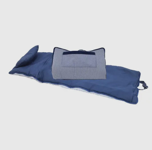 Navy Seersucker Napmat