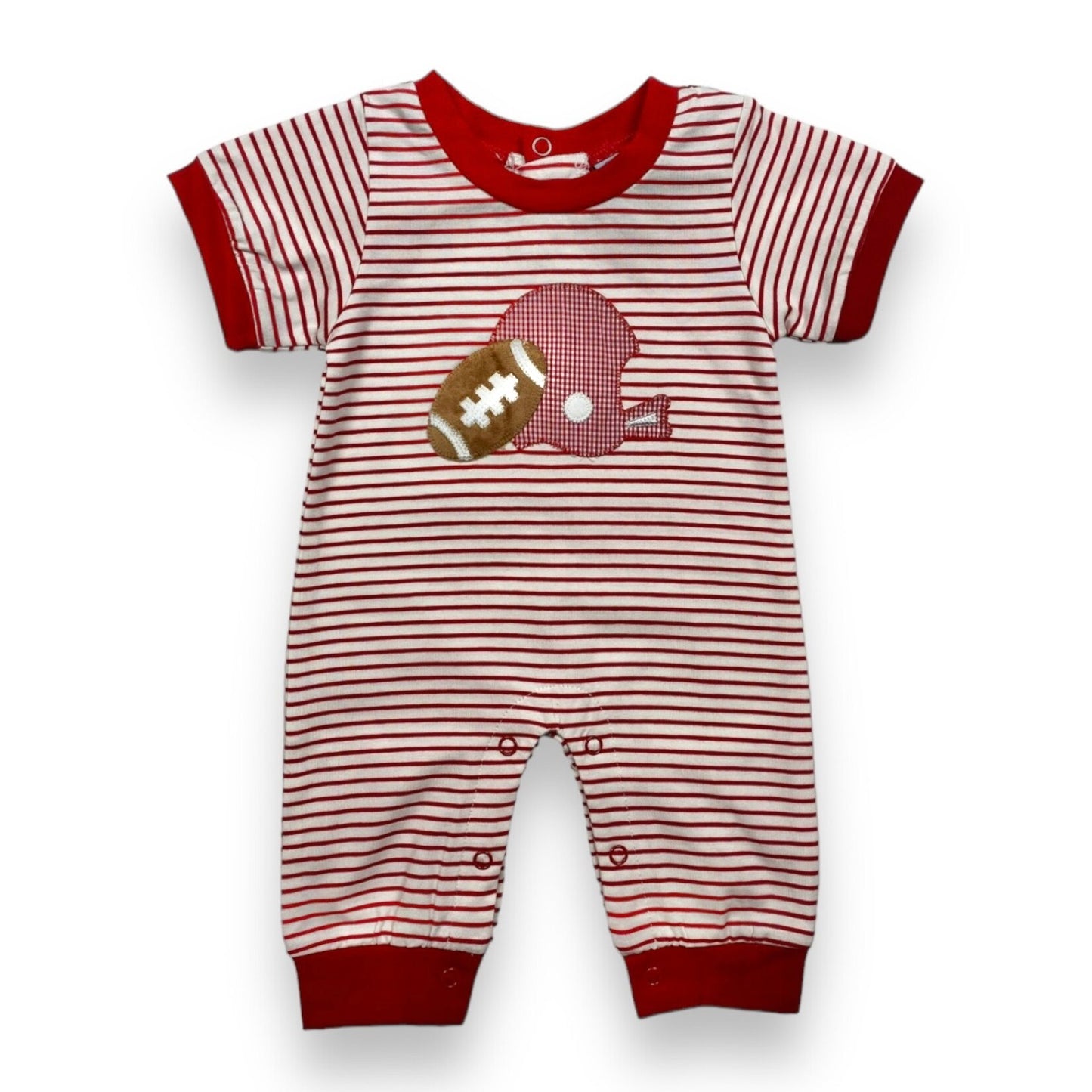 Red Football Boy Romper