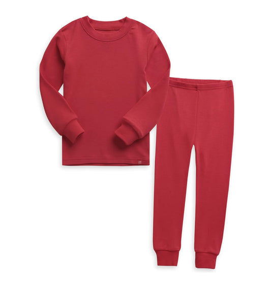 Modal Red Long Sleeve PJs