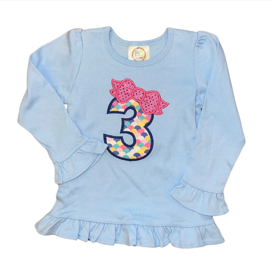 Appliqué 3rd Birthday Shirt
