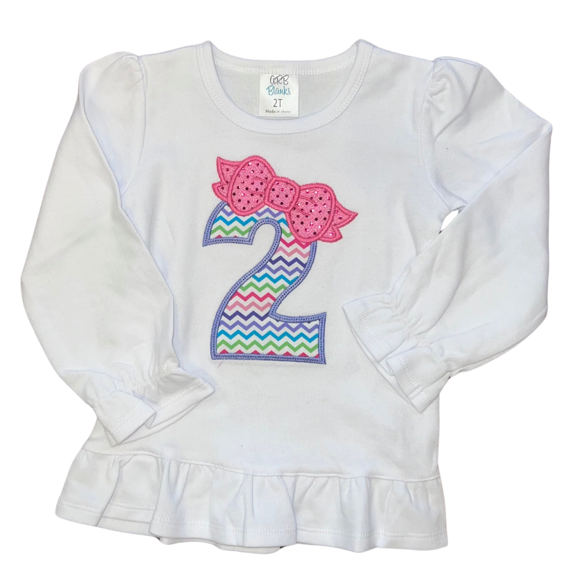 Appliqué 2nd Birthday Shirt