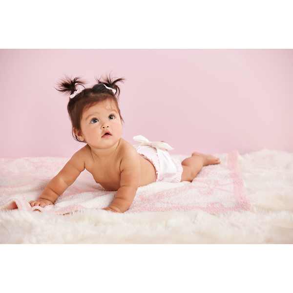 Pink Bow Diaper Cover