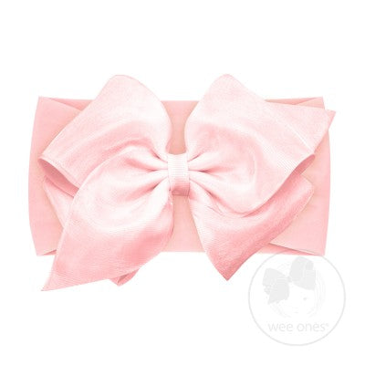 LPK Mini King Organza Overlay Bow Baby Band