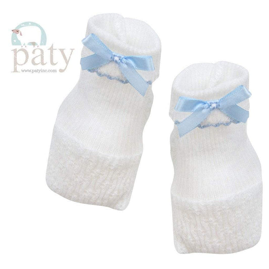 Paty Inc. White w/Blue Booties