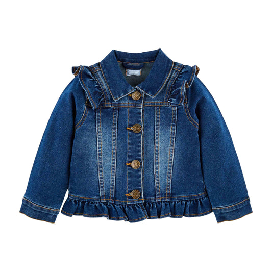 Girls' Ruffle Denim Jacket