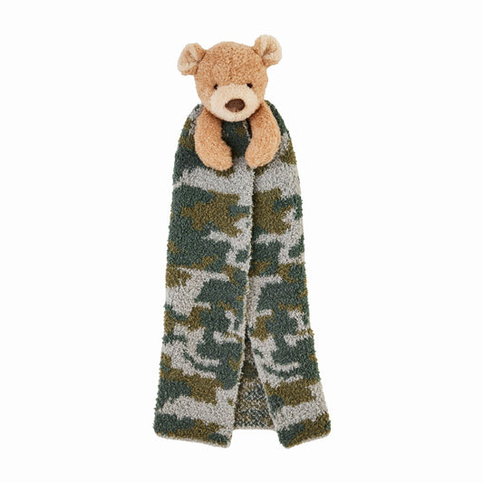 Chenille Camo Bear Lovey