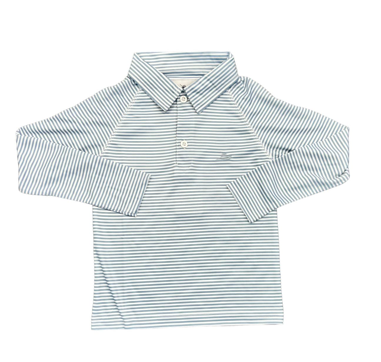 Blue/White Striped Polo