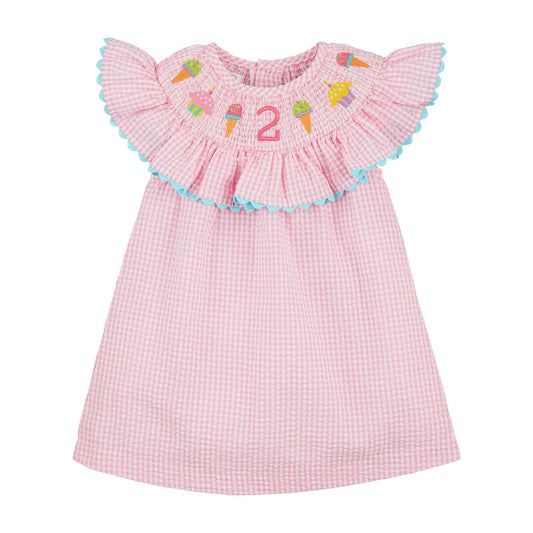 2 Smocked Birthday Dress