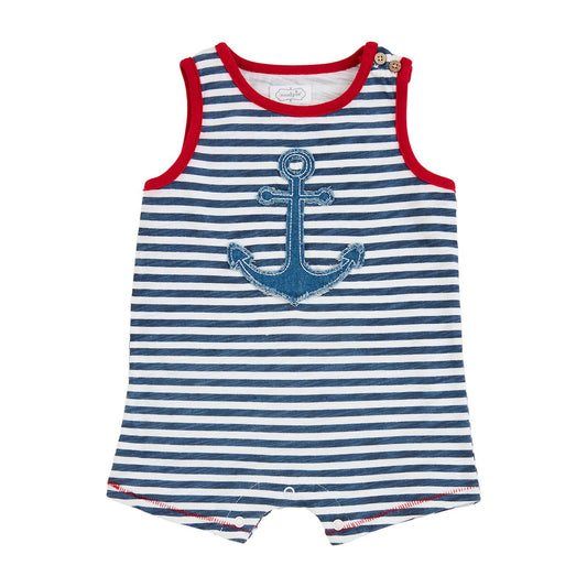 Anchor Stripe Romper