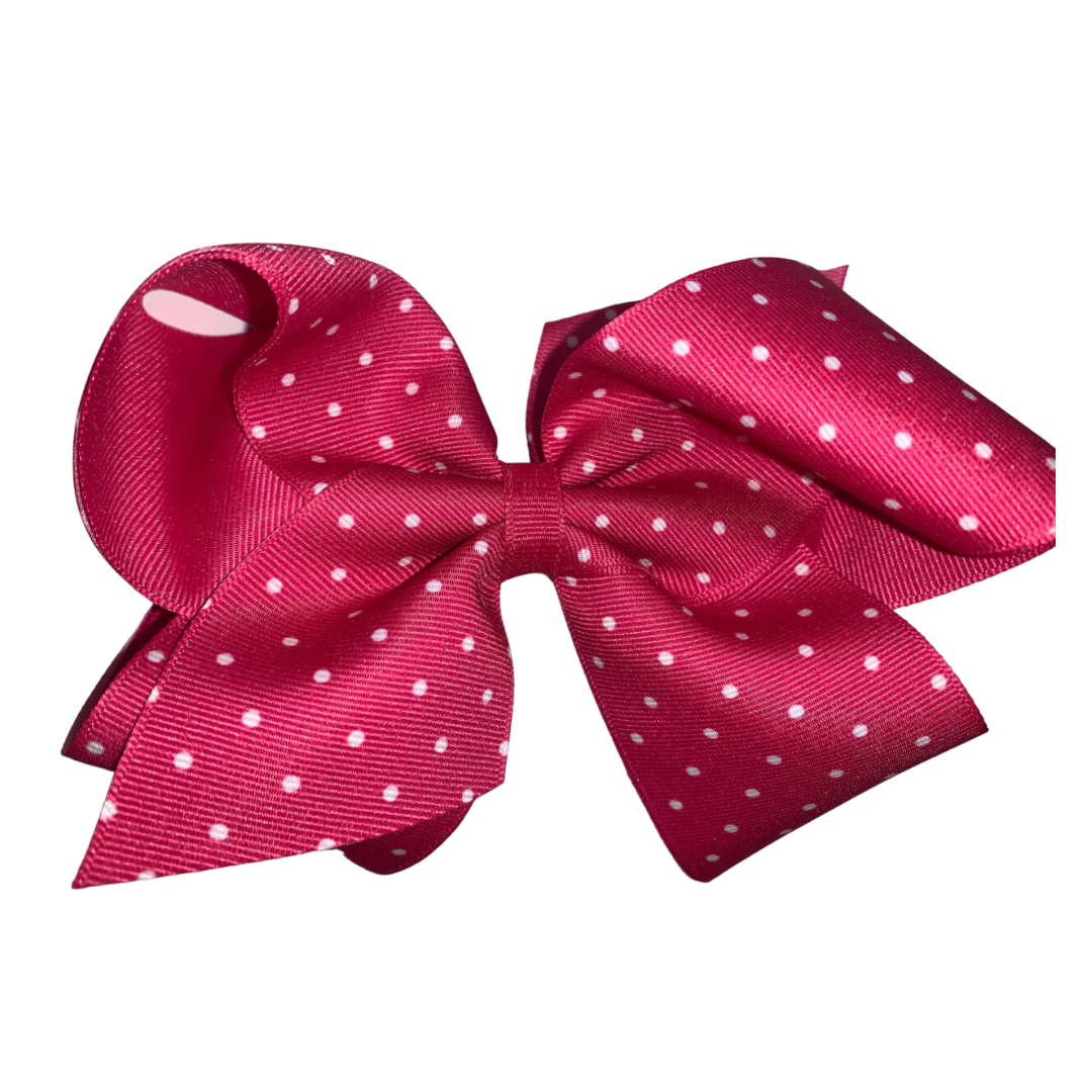 SPK Tiny Dot Overlay Bow