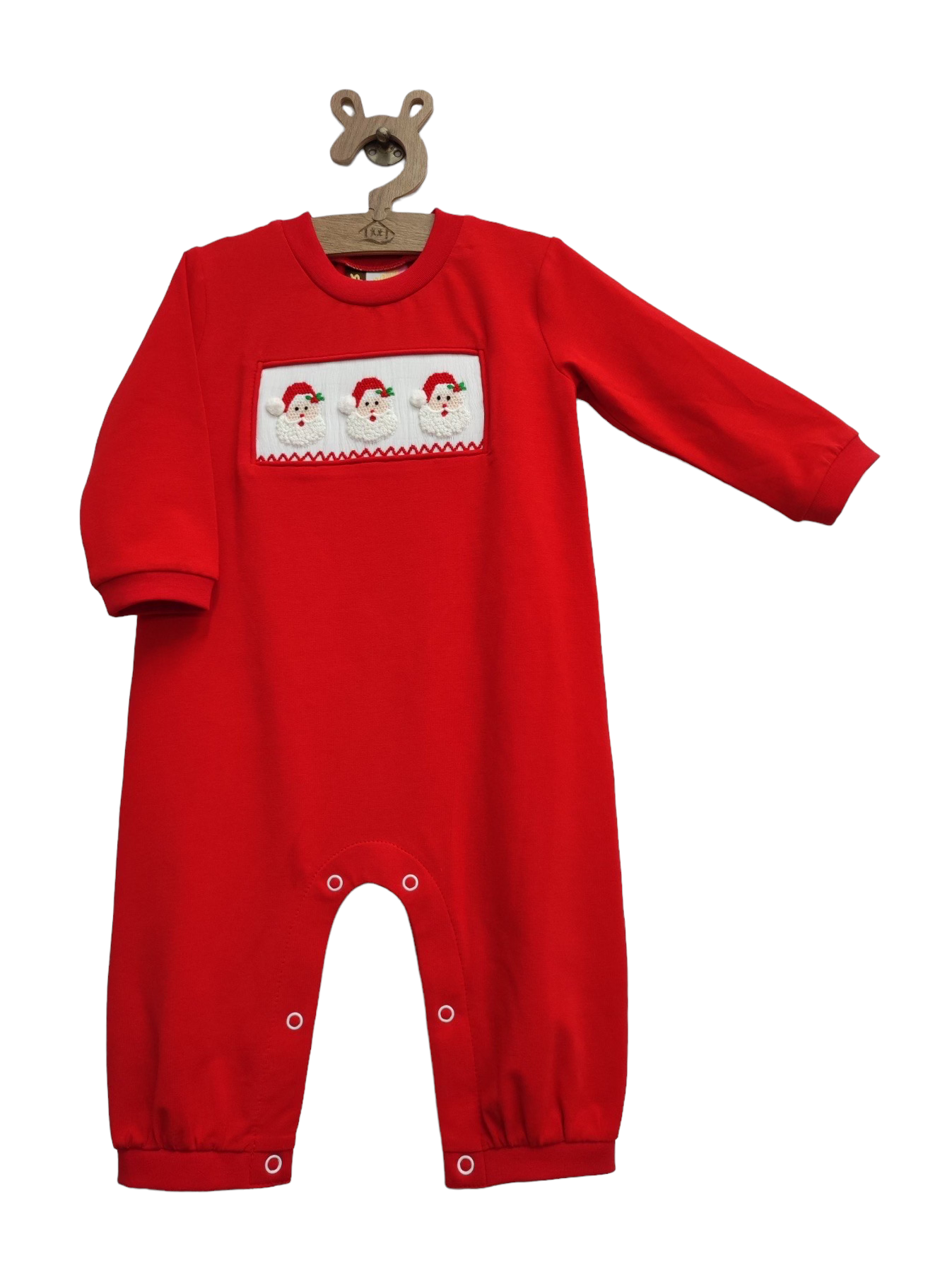 Santa Smocked Romper