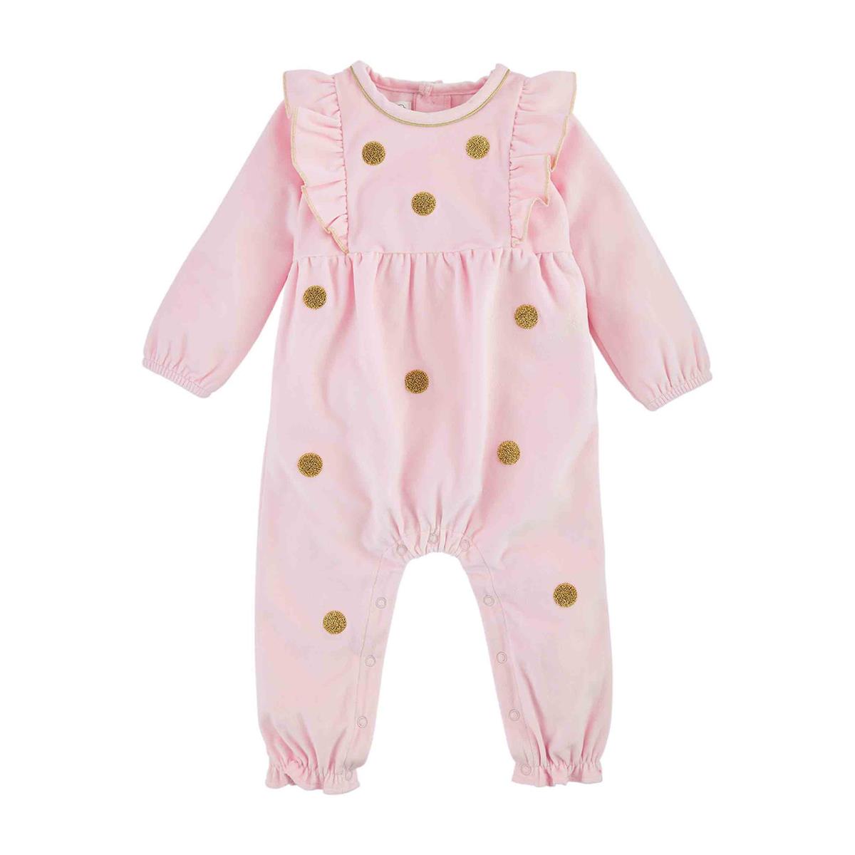 Gold Dot Pink One-Piece