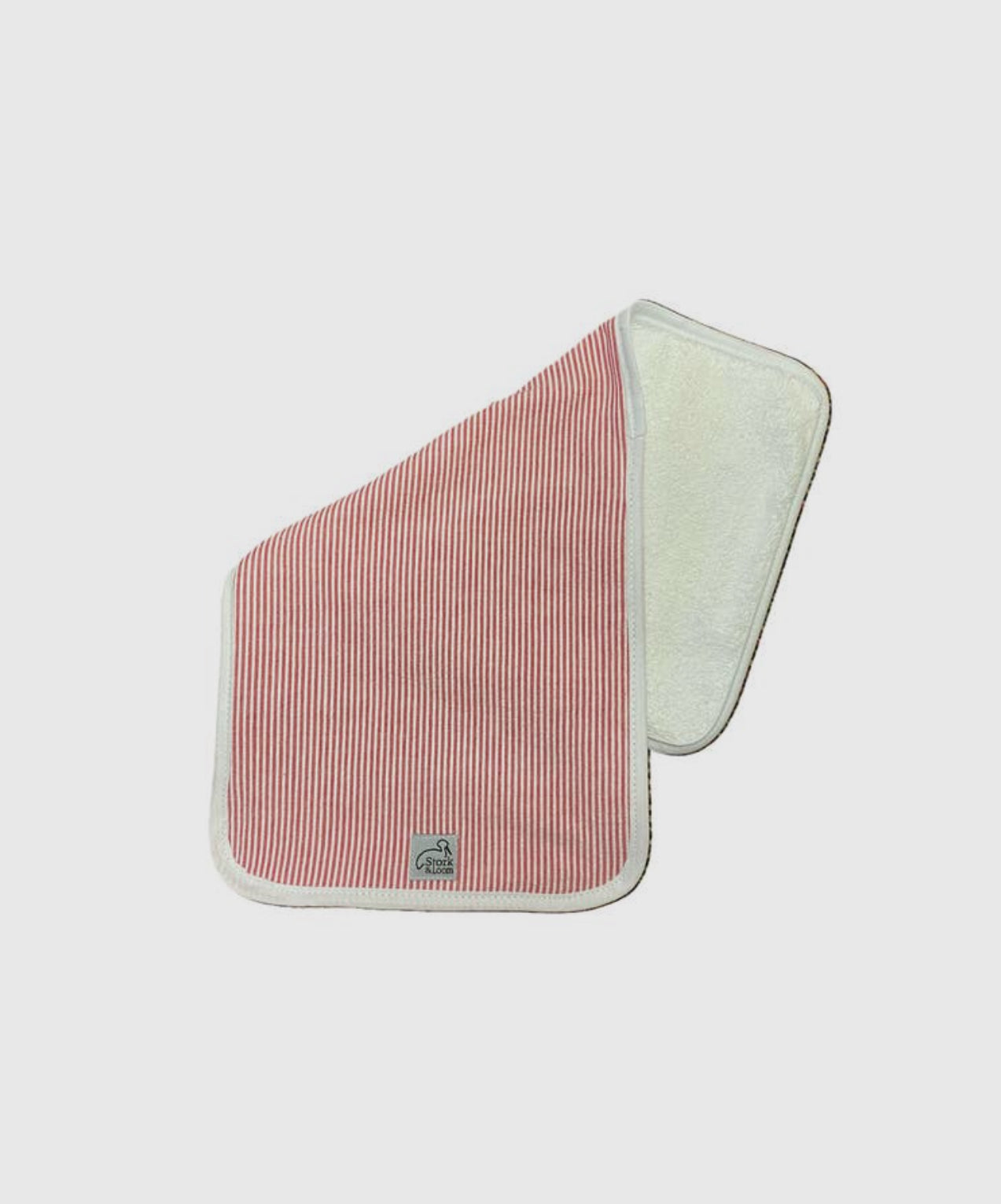 Red Seersucker Burp Cloth