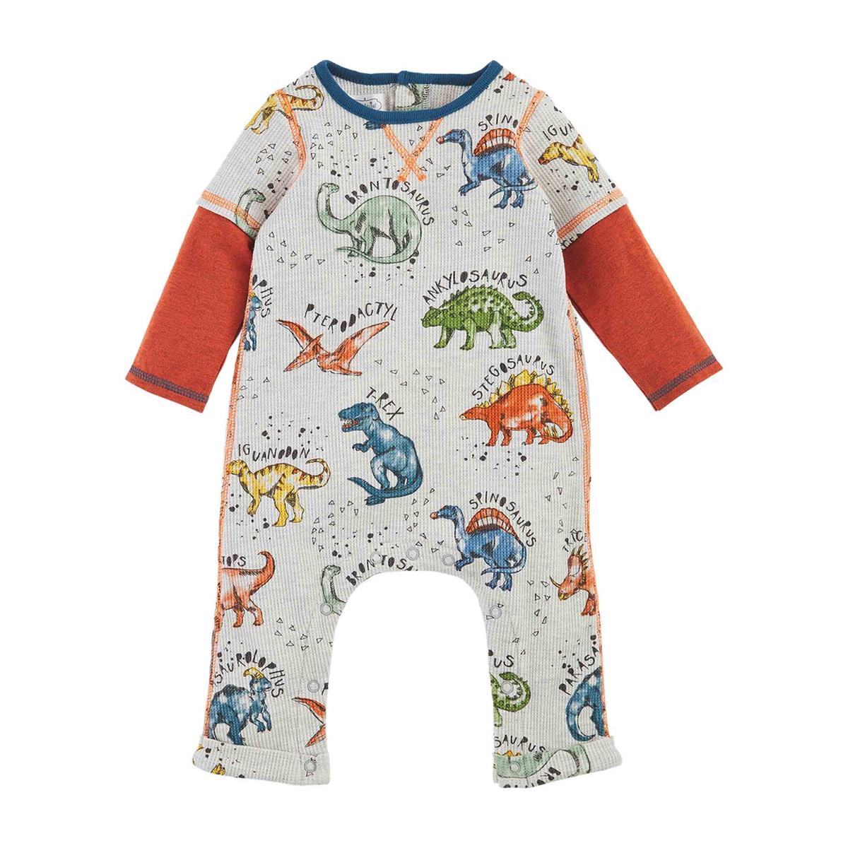 Dino Waffle Baby Bodysuit