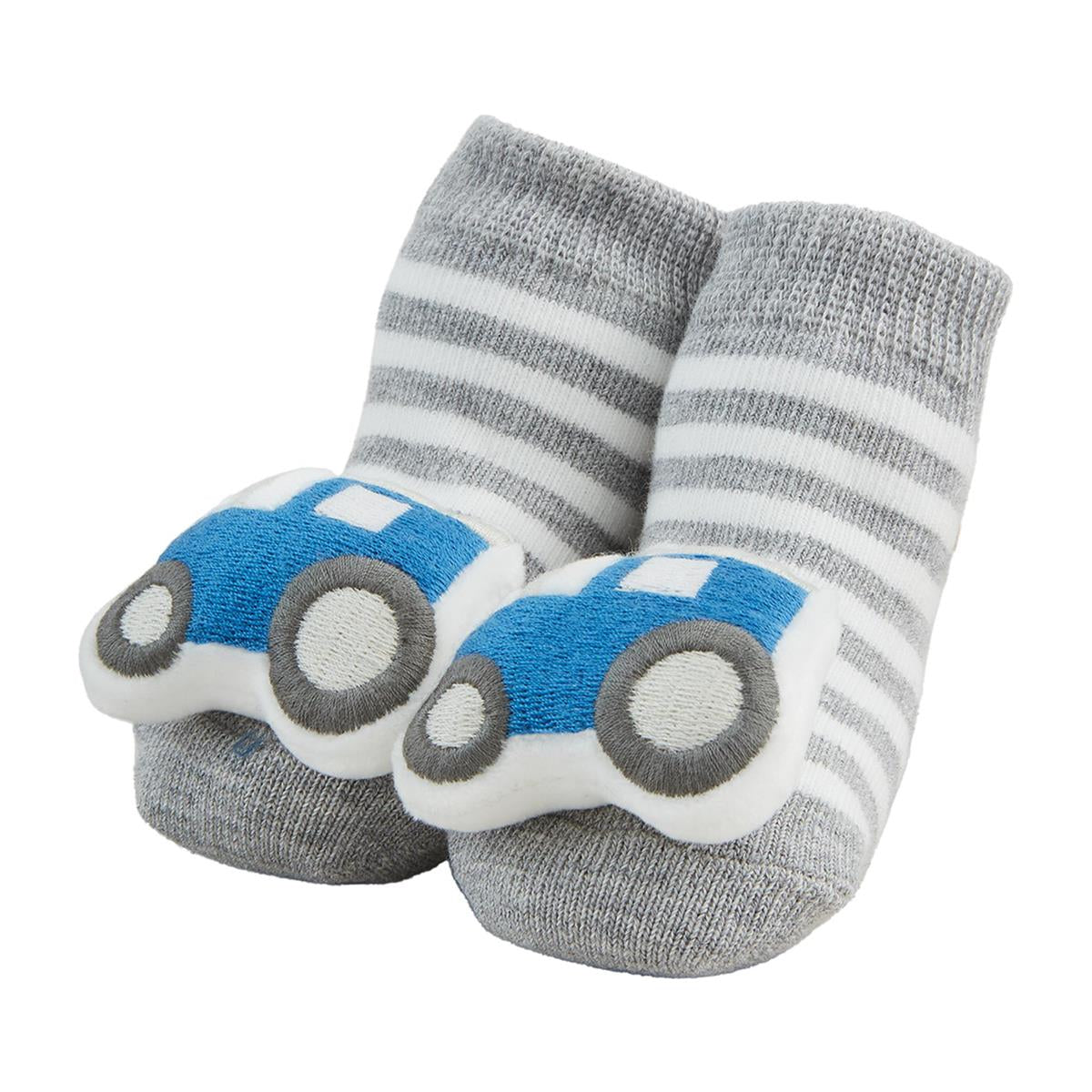 Cow Rattle Toe Sock Set