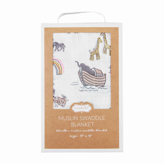 Noah's Ark Swaddle Blanket