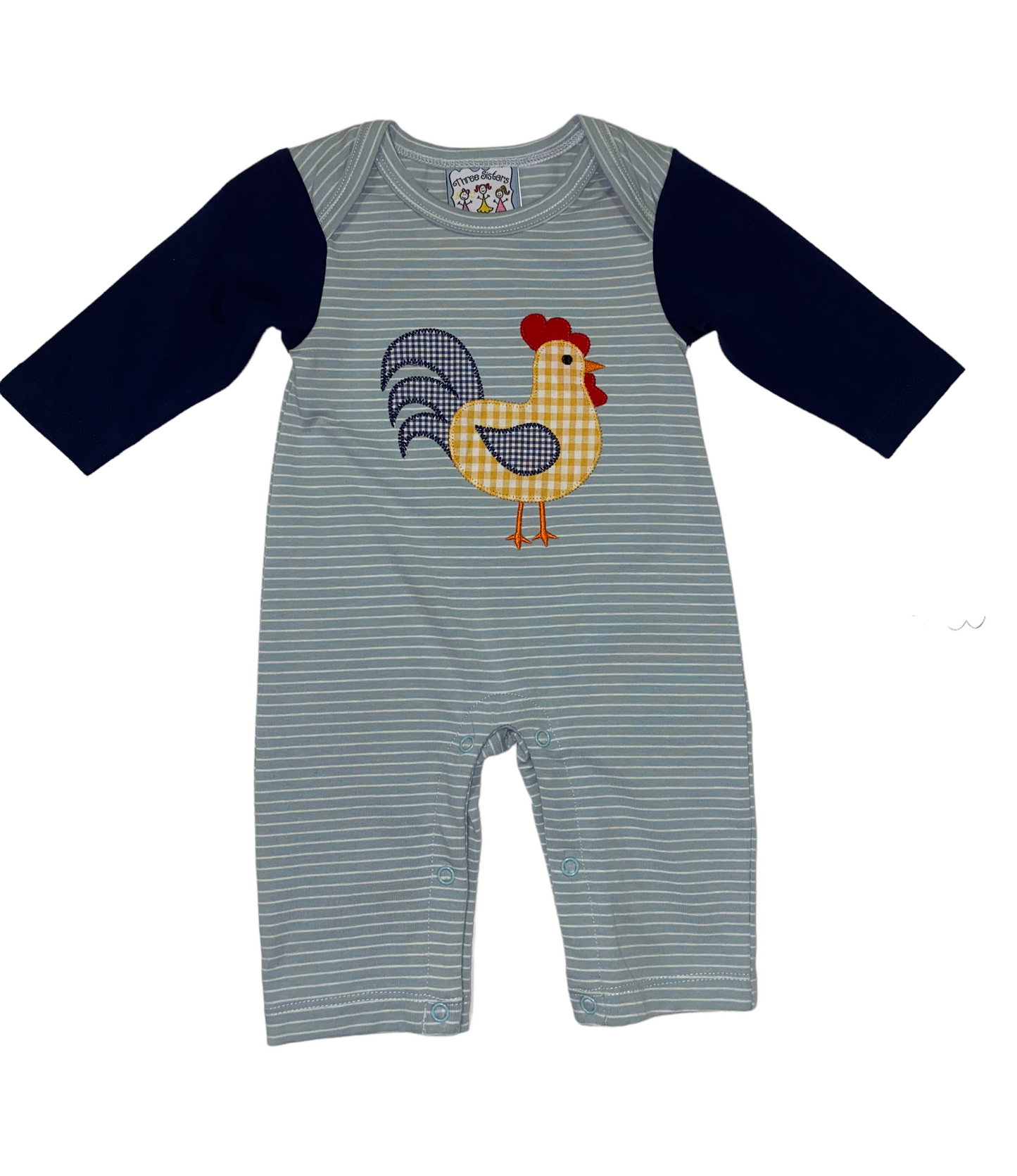 Rooster Appliqué Boy Romper