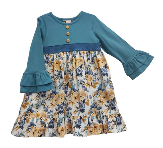 Indigo Blooms Dress