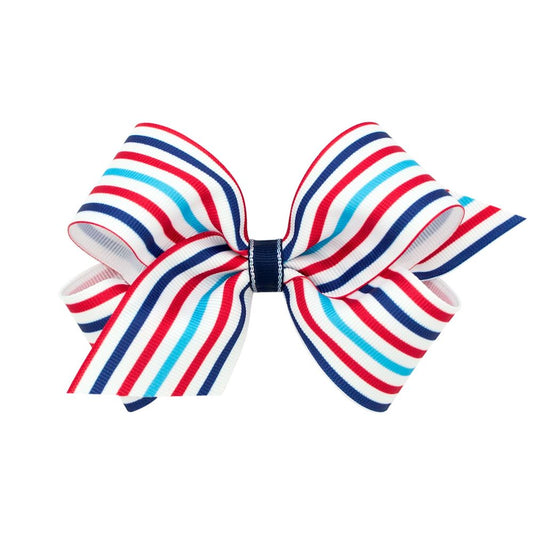 Patriotic Stripe Bow