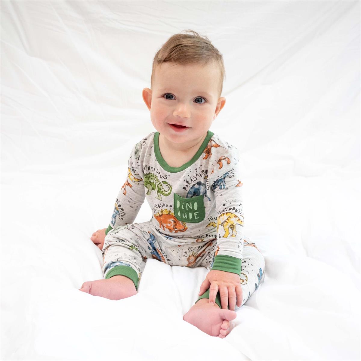 Green Dino Pajama Set