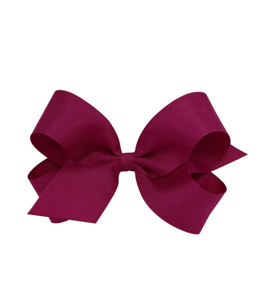 Wine Grosgrain Bow