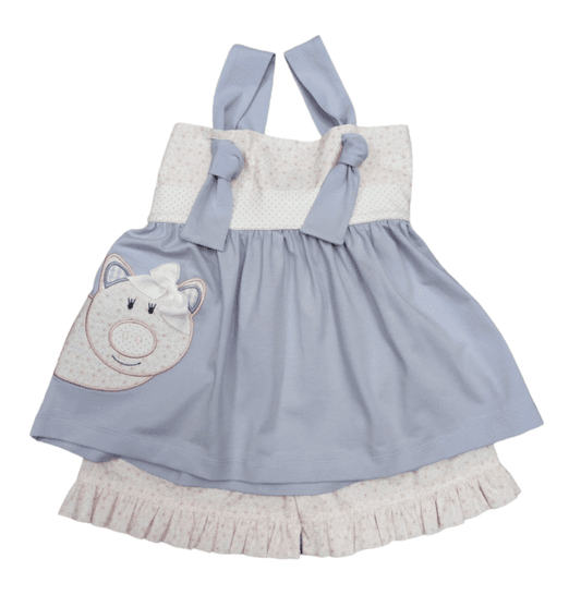 Penelope the Pig Knot Tie Short Set