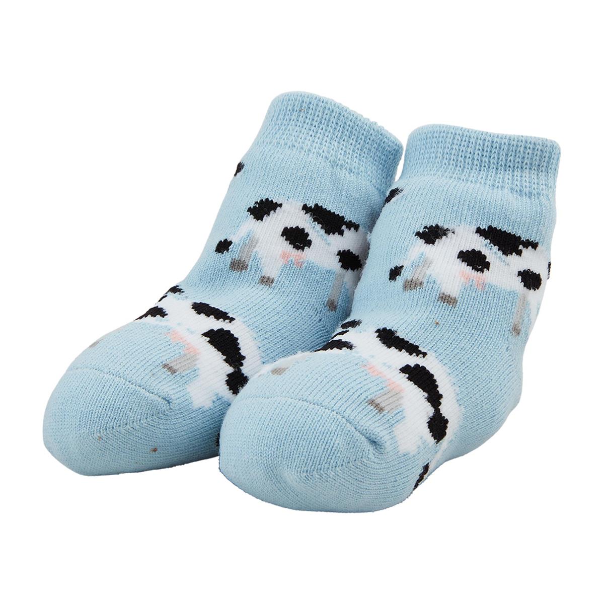 Cow Rattle Toe Sock Set